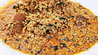 African Sesame Seed Soup Recipe Miyan Ridi  Beniseed [upl. by Ocisnarf]