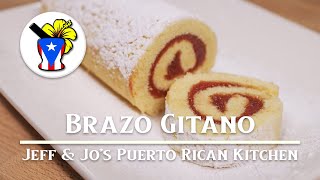 How to make Brazo Gitano de Guayaba  Guava Spanish Roll Cake  Easy Puerto Rican Recipe [upl. by Nava]