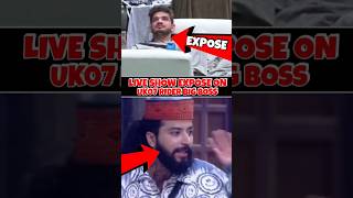 munawar0018Live show EXPOSE on uk07 ridershorts youtubeshorts biggboss [upl. by Manchester]