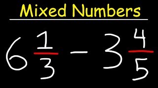 Subtracting Mixed Numbers [upl. by Retlaw]