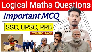 Logical Maths Question Live Test  Reasoning Questions Live  SSC Questions Revision  GK Question [upl. by Amitarp]