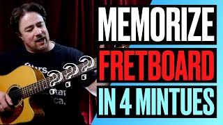 How to memorize notes on the guitar fretboard in 4 minutes a day [upl. by Sykleb420]