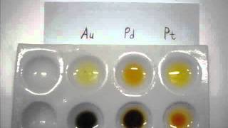 SnCl2  A test for Gold Platinum and Palladium in solution [upl. by Fredella656]