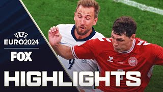 Denmark vs England Highlights  UEFA Euro 2024 [upl. by Koziel]