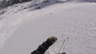 Video Extra Colorado skier escapes early season avalanche [upl. by Ettenoj]