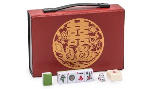 Chinese Mahjong Set quotBamboo Oasisquot [upl. by Yroffej]