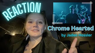 Jaden Hossler  Chrome Hearted Official Video REACTION [upl. by Reuben]