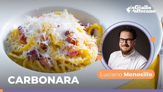 CARBONARA alla ROMANA CREMOSA la ricetta TRADIZIONALE dello chef Luciano Monosilio😍💛🥓🍴 [upl. by Niwroc]