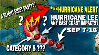 Hurricane Lee to Grow Into A Monster Category 5 Hurricane Could Lee Cause East Coast Impacts [upl. by Adaminah]