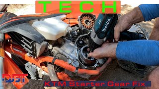 KTM Electric Starter Sprag Clutch Repair [upl. by Ellita]