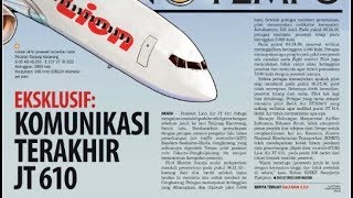 EKSKLUSIF Komunikasi Terakhir JT 610 [upl. by Matias]