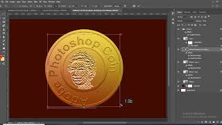 Coin making in photoshop  coin in adobe Photoshop [upl. by Aipmylo270]