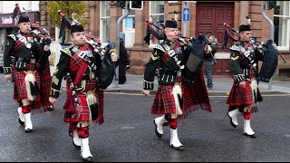 Bagpipes And Drums Of The Royal Regiment Scotland [upl. by Onoitna620]