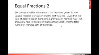 Mathematics Heuristics  Mavis  Equal Fractions 2 [upl. by Theran919]