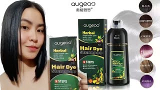 Agueas Hair Dye Shampoo honest review hairdye haircolor philippines trending [upl. by Enomed]