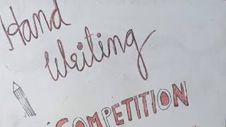 Handwriting Competition  12th Aug 2024 [upl. by Nevlin]