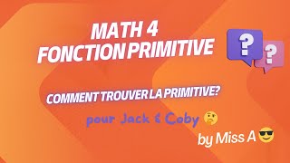 1168 Comment trouver la FONCTION PRIMITIVE 🤯 🤓 [upl. by Gonzales295]