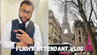 A day in the life of a cabin crew Paris Edition Vlog 4 [upl. by Nagirrek]