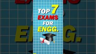 🎓TOP 7 ENGINEERING EXAMS⚡️ Colleges jee motivation [upl. by Alberta]