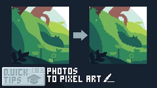 How to turn Vectors and Photos into Pixel Art Quick Tips [upl. by Eanahc19]