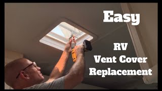 RV Vent Cover Replacement The Easy RV Repair Camco and Hengs Vents 14”x14” [upl. by Nayrda]