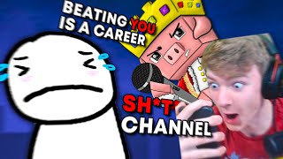 Dream ROASTED by Technoblade and TommyInnit in a Rap Battle Jackbox [upl. by Arbma]