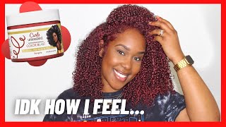 RED hair AGAIN who dis 🥴  ORS Curls Unleashed COLOR BLAST  Vlogmas Day 11 of 12 [upl. by Egwan]