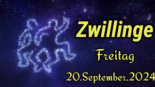 Horoskop Zwillinge heute Freitag 20 September 2024 [upl. by Aihseuqal394]