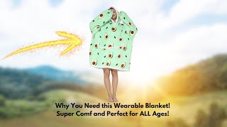 Cozy Wearable Blanket Why You need this for Chillin [upl. by Nic323]