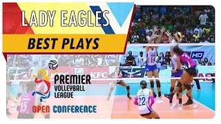 PVL OC 2018 Vanie Gandler denies Alyssa Valdez to win it for Ateneo  ADMU  Best Plays [upl. by Elaynad]