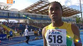 Caster Semenya in Bydgoszcz 2008 [upl. by Atikat]