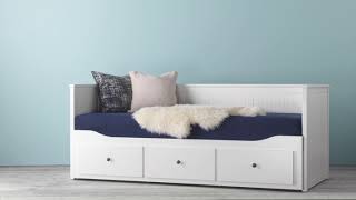 IKEA HEMNES Daybed with 3 Drawers2 Mattresses [upl. by Nielson]