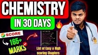 Most practical Strategy for Chemistry🔥Score 165 MarksEasy and High Scoring Chapters✅NEET 2024 [upl. by Buxton]