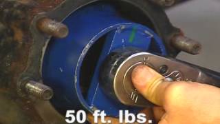 How to adjust Wheel Bearings on a Rear Drive Axle [upl. by Gerrie]