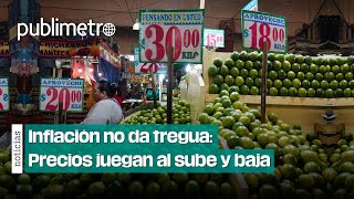 Inflación no da tregua Precios juegan al sube y baja [upl. by Sheena]