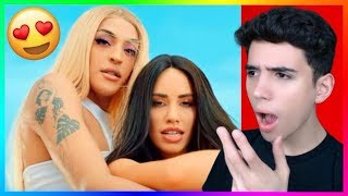 Lali Ft Pabllo Vittar  Caliente Official Video Reaction Reação [upl. by Eilzel]