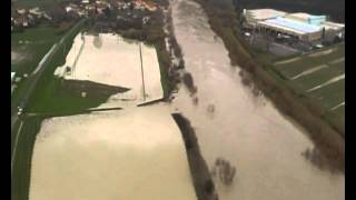 Maltempo e Alluvioni  Allagamenti Toscana Pisa  Video Elicottero GDF [upl. by Lotsirhc228]