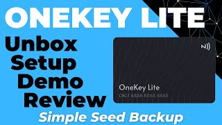 Onekey Lite Easy Recovey Seed Backup for your Hot Wallet [upl. by Viole656]