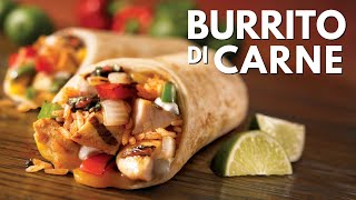 BURRITO DI CARNE Ricetta Facile  BuonIdea [upl. by Hanschen]