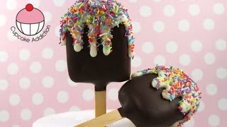 Popsicle Cakepops Make IceBlock Cake Pops  A Cupcake Addiction How To Tutorial [upl. by Rehpotirhc]