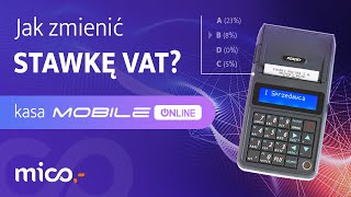 Zmiana stawki VAT na kasie fiskalnej Posnet Mobile Online [upl. by Sacram]