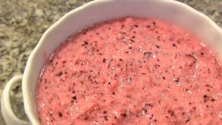 Raw Cranberry Relish Recipe [upl. by Ahsitauq]