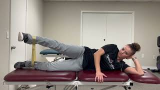 Isometric Hip Abduction with Flexion and Extension in Side lying with Band [upl. by Margo]