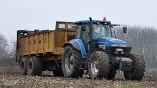 New Holland 8670 amp DEWA mestwagen  LoonwVan De Voorde Hendrik [upl. by Eldnar]