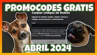 ✅TODOS los PROMOCODES activos de ROBLOX ✅ABRIL 2024 ✅ Promocodes de Roblox GRATIS ✅ EMiLiOR [upl. by Nnaarual]