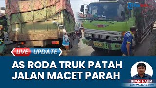 Garagara Truk Fuso Patah As Jalan Lintas Timur Jambi Lumpuh Polresta Coba Urai Kemacetan [upl. by Bella]