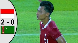 FULL MATCH  INDONESIA Vs TURKMENISTAN  Kualifikasi Piala Asia Qatar 2024 [upl. by Eeltrebor]