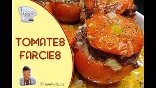 Tomate farcie viande hachée  La Minute Cuiz [upl. by Nahtanaj]