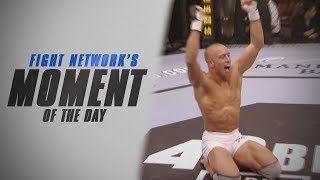 Georges StPierre stops Jay Hieron at UFC 48  Moment of the Day [upl. by Tana]