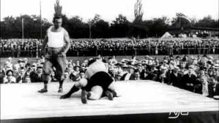 Gustav Fristensky vs Josef Smejkal  1913  Oldest Available Professional Wrestling Match Footage [upl. by Scandura]